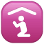 Klęcząca osoba emoji U+1F6D0 Klęcząca osoba emoji U+1F6D0