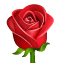 Róża emotikona U+1F339 Róża emotikona U+1F339