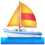 Żaglówka Emoji U+26F5 Żaglówka Emoji U+26F5