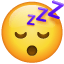 ZZZ śpiąca emotikona U+1F634 ZZZ śpiąca emotikona U+1F634