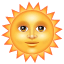 Słońce z twarzą U+1F31E Słońce z twarzą U+1F31E