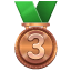 Trzecie miejsce medal U+1F949 Trzecie miejsce medal U+1F949