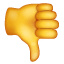 Kciuk w dół Dislike Emotikona U+1F44E Kciuk w dół Dislike Emotikona U+1F44E