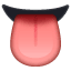 Język emotikona U+1F445 Język emotikona U+1F445
