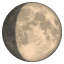 Przybywający księżyc Emoji U+1F314 Przybywający księżyc Emoji U+1F314