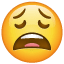Apatyczna emoji U+1F629 Apatyczna emoji U+1F629