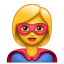 Super-bohater emotikona U+1F9B8 U+2640 Super-bohater emotikona U+1F9B8 U+2640